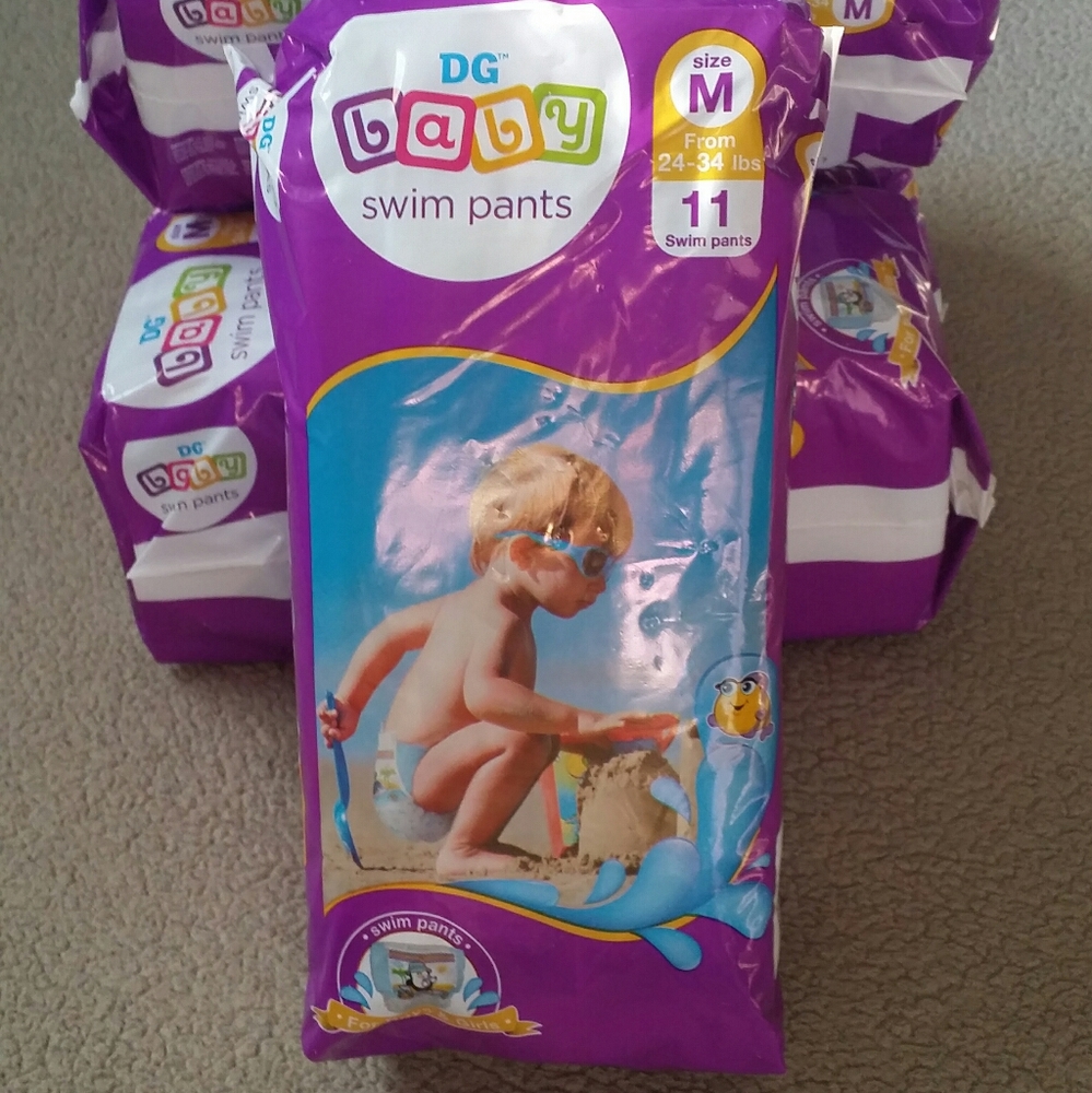 BABY SWIM PANTS sz M 24-34 lbs 44 Count